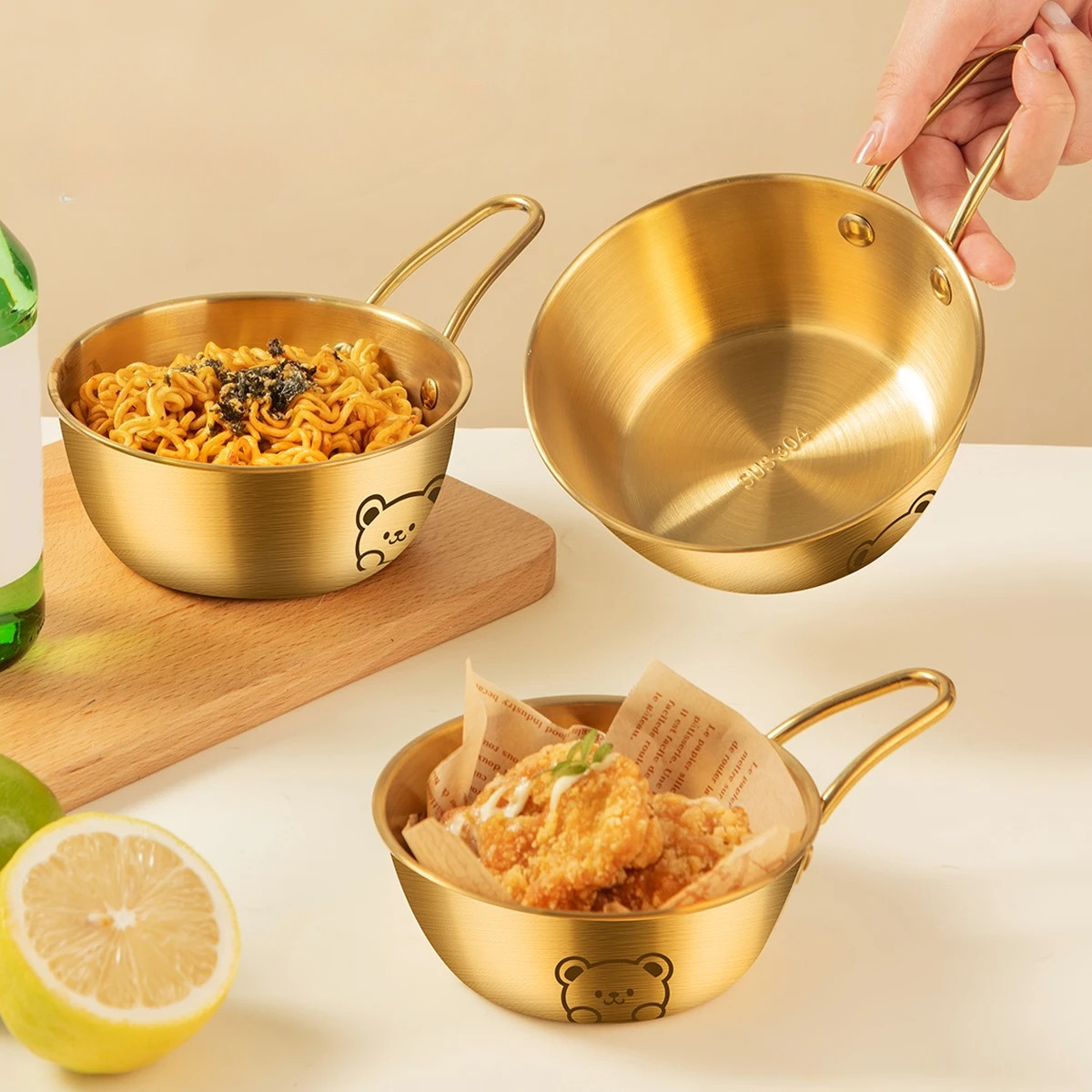 Dim Sum Basket - Korean Style Ramen Bowl With Handle