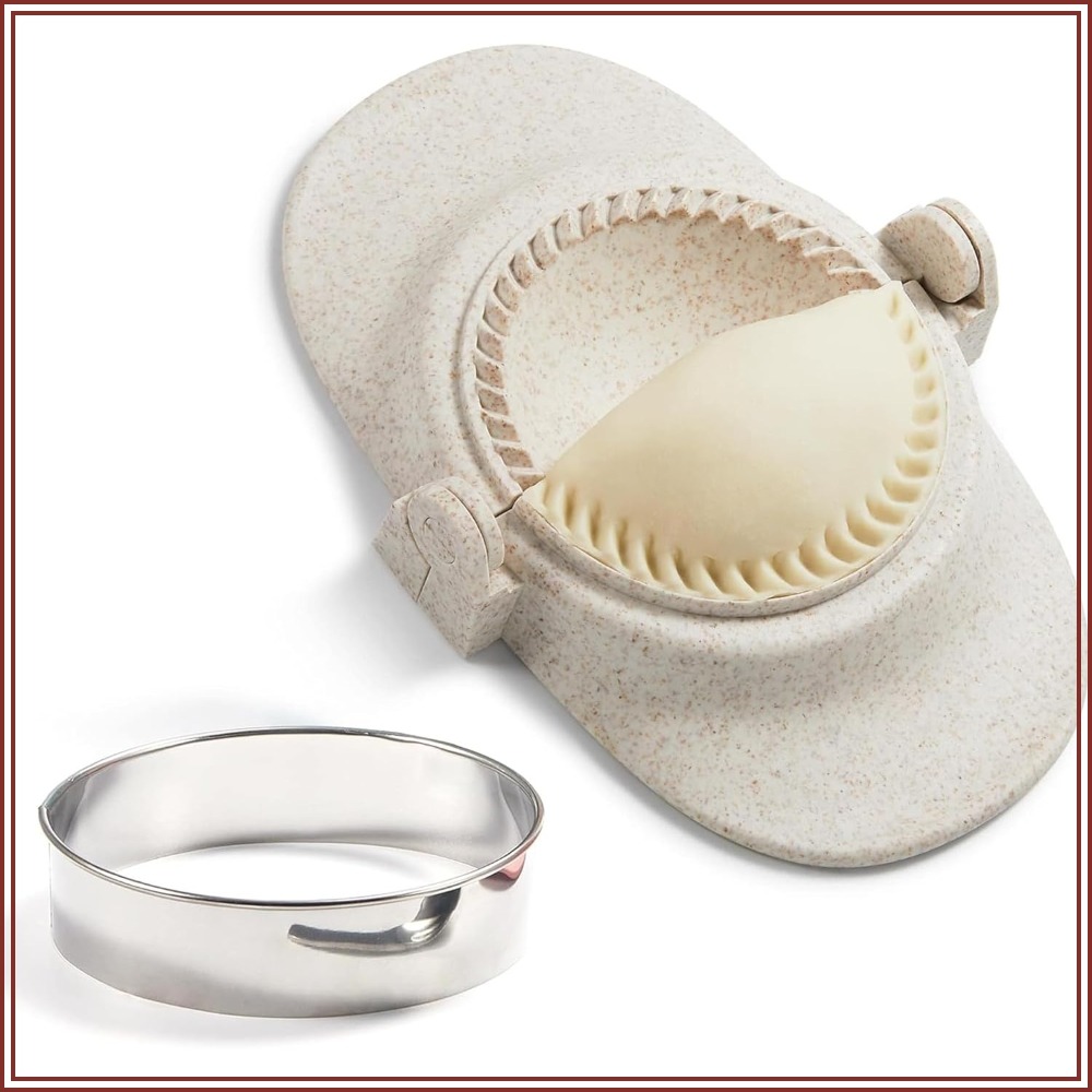 Dumpling Press Set - Dumpling Maker Set with Dough Cutter