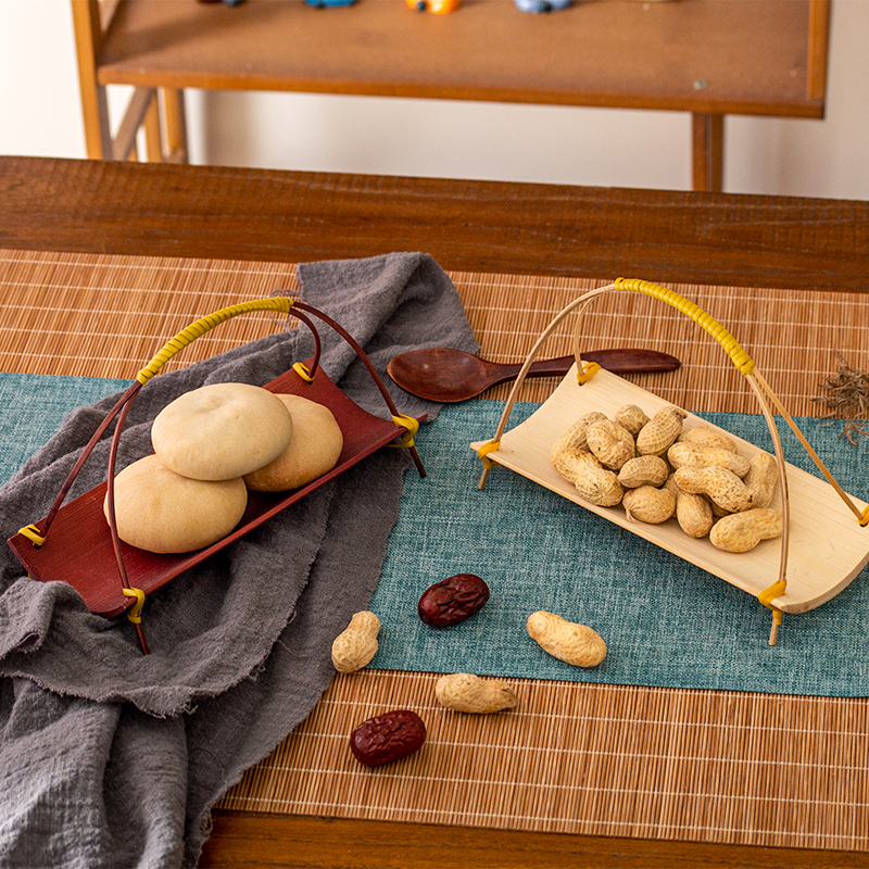 Handwoven Bamboo  Tea Tray Wed - Dim Sum Basket ulasan dan harga