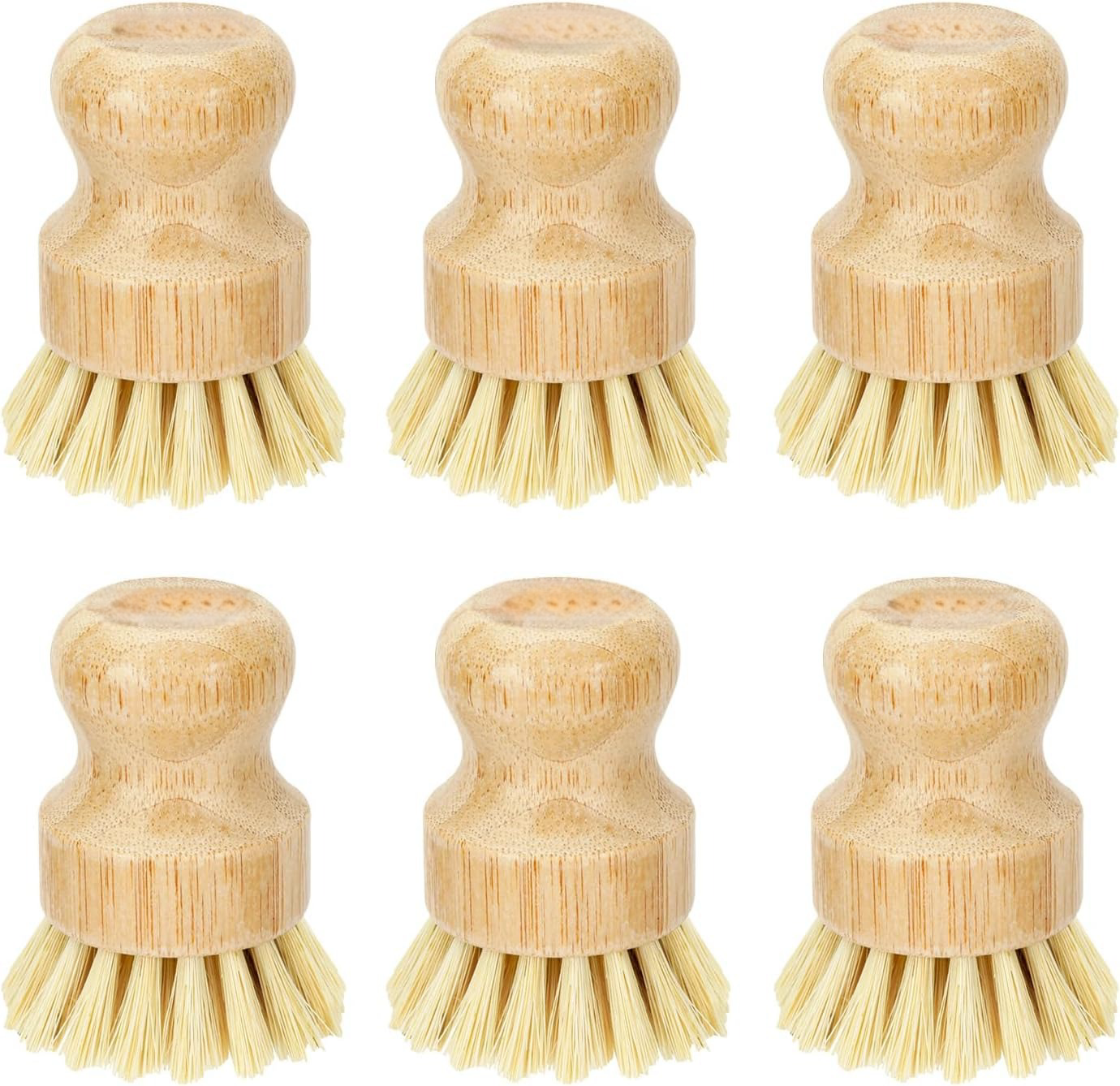 Bamboo Dish Scrub Brushes, Kit - Cast Iron Corn ulasan dan harga