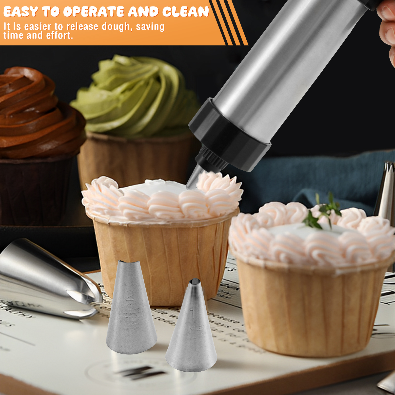 Stainless Steel Cookie Gun Chu - Churros Maker Gun ulasan dan harga