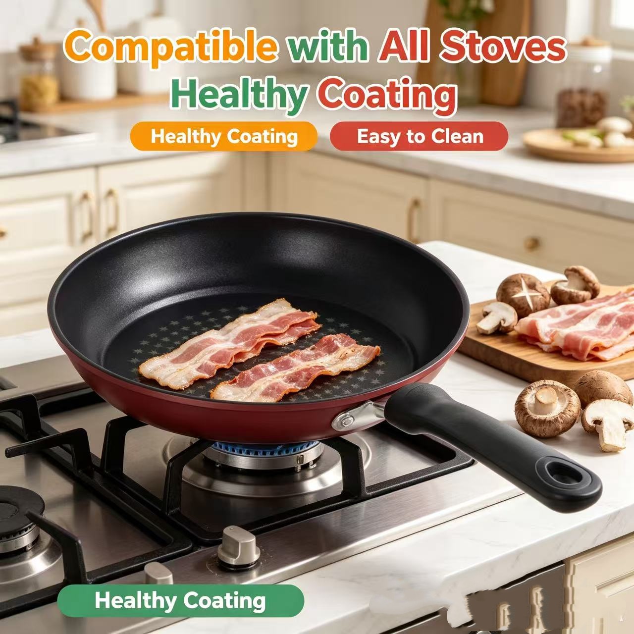 Premium Granite Non Stick Fryi - Mini Pancake Griddle ulasan dan harga