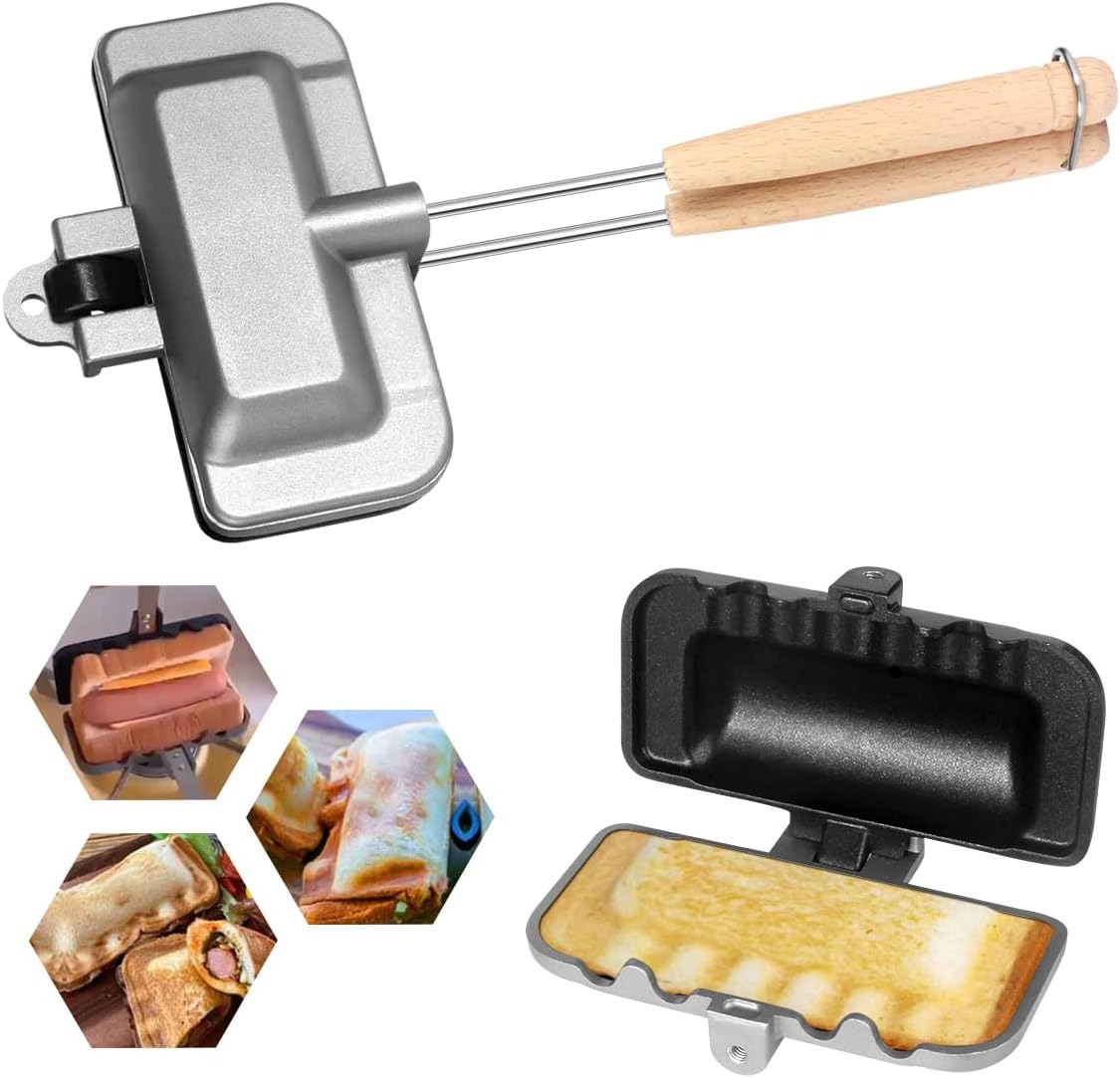 Double Sided Frying Pan, Sandw - Mini Pancake Griddle ulasan dan harga