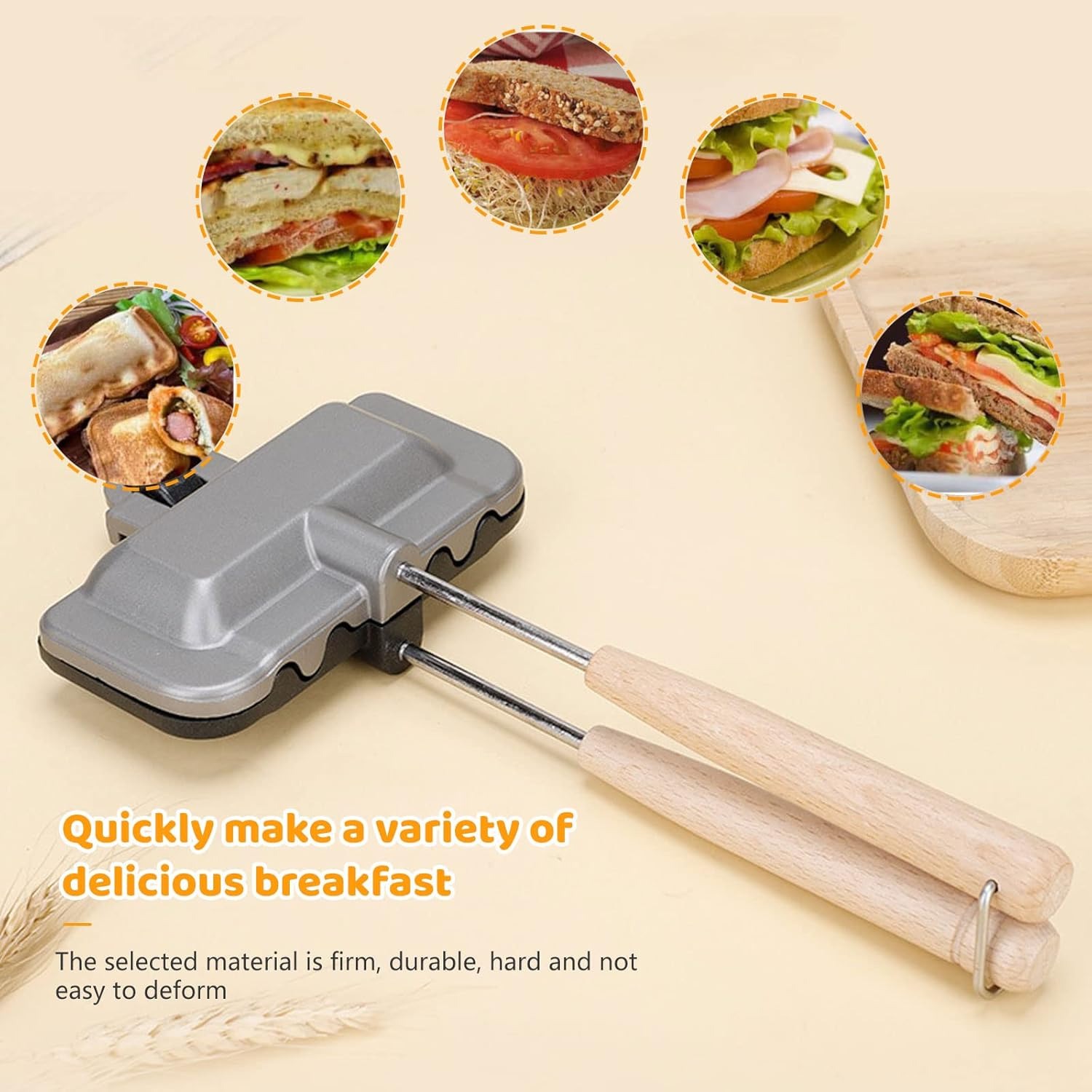 Double Sided Frying Pan, Sandw - Mini Pancake Griddle ulasan dan harga