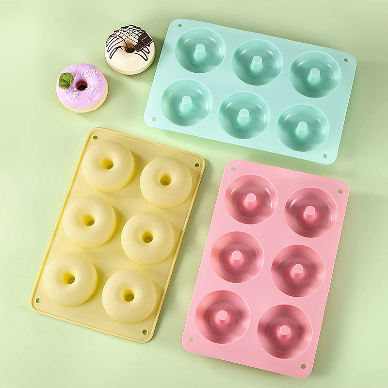 6 Donut Cake Silicone Molds Ki - Donut Mold Silicone ulasan dan harga