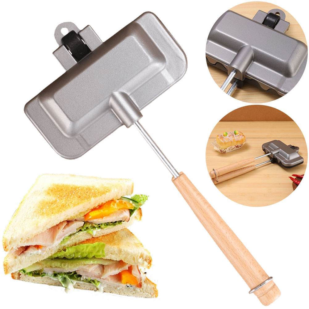 Double-Sided Sandwich Pan Non  - Hot Dog Press ulasan dan harga