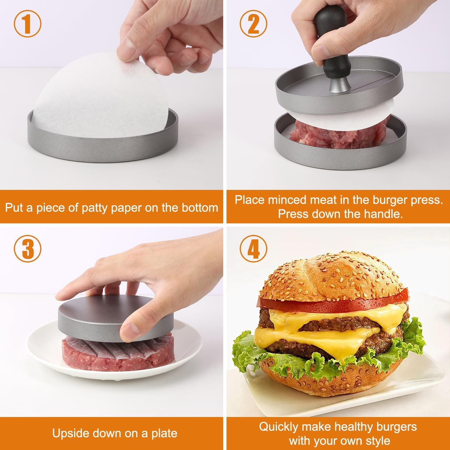 Burger Press Hamburger Meat To - Hot Dog Press ulasan dan harga