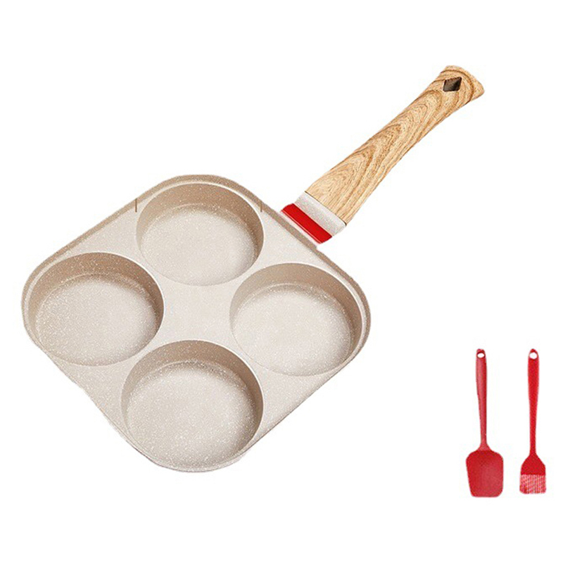 Four Hole Frying Pan With Lid  - Mini Pancake Griddle ulasan dan harga